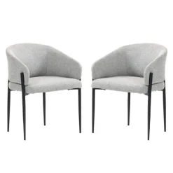 Upholstered Chairs (Set of 2) - Grey