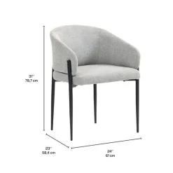 Upholstered Chairs (Set of 2) - Grey