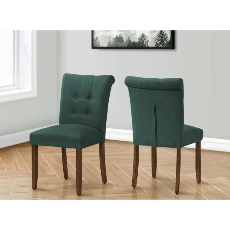 Upholstered Chairs (Set of 2) - Blue - Monarch
