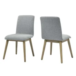 Upholstered Chairs (Set of 2) - Grey