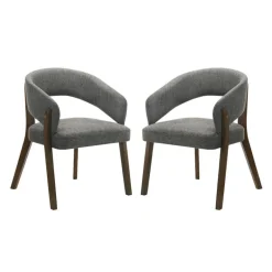 Upholstered Chairs (Set of 2) - Grey