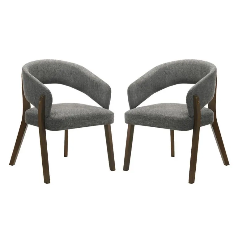 Upholstered Chairs (Set of 2) - Grey