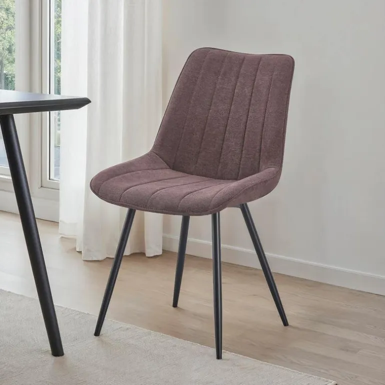 Upholstered Chairs (Set of 2) - Brown
