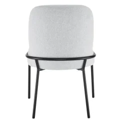 Upholstered Chairs with Tubular Metallic Accent (Set of 2) - Grey