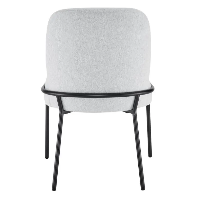 Upholstered Chairs with Tubular Metallic Accent (Set of 2) - Grey