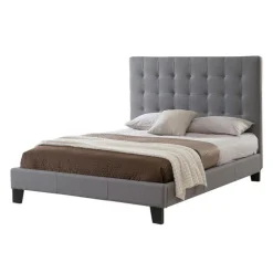 Upholstered King Bed with Headboard (78'')