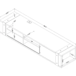Wall Mounted Media Console - South Shore