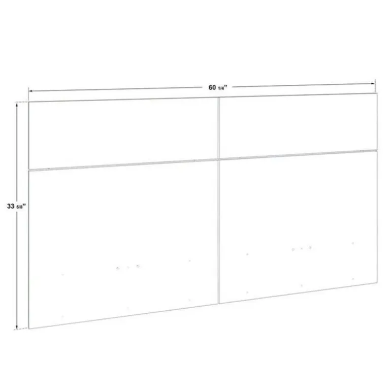 Wall Units with 2 Integrated Nightstands for Queen Beds - Taupe