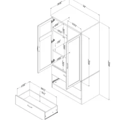 Wardrobe Armoire - South Shore