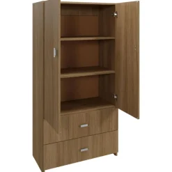 Wardrobe with 2 Large Drawers