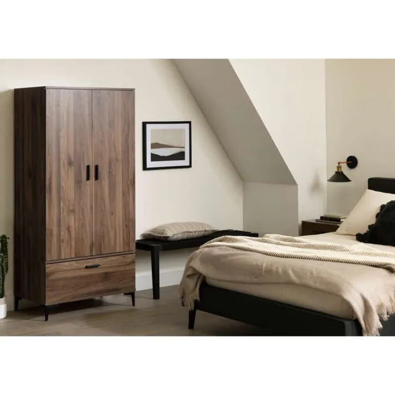 Wardrobe with Doors and Drawer - South Shore