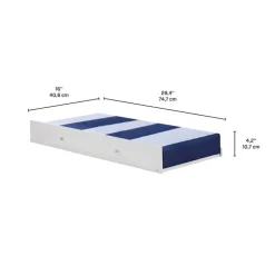 White Trundle Bed - 39"