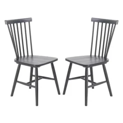 Wooden Chairs (Set of 2) - Black