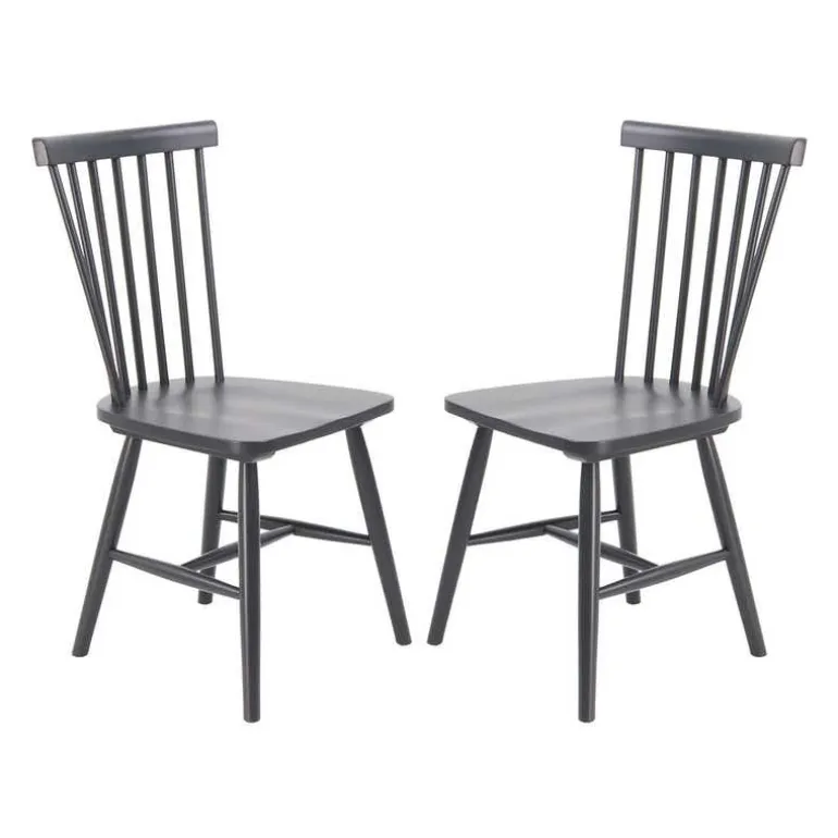 Wooden Chairs (Set of 2) - Black