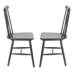 Wooden Chairs (Set of 2) - Black