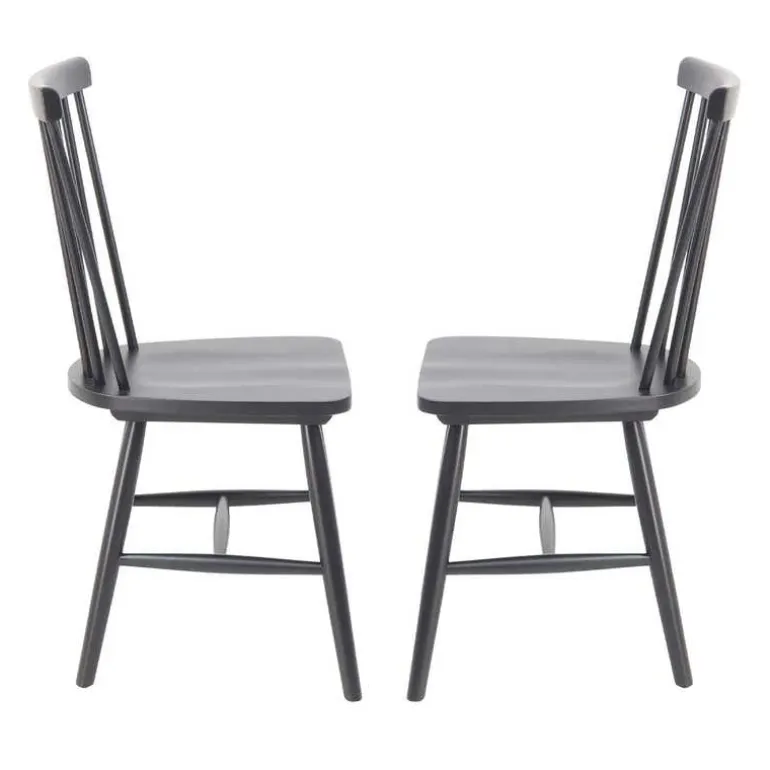 Wooden Chairs (Set of 2) - Black