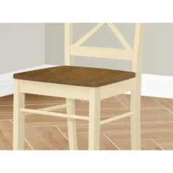 Wooden Chairs (Set of 2) - Cream - Monarch