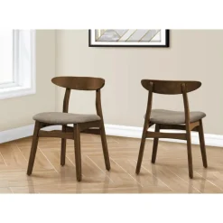 Wooden Chairs (Set of 2) - Walnut - Monarch