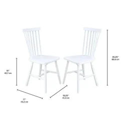 Wooden Chairs (Set of 2) - White