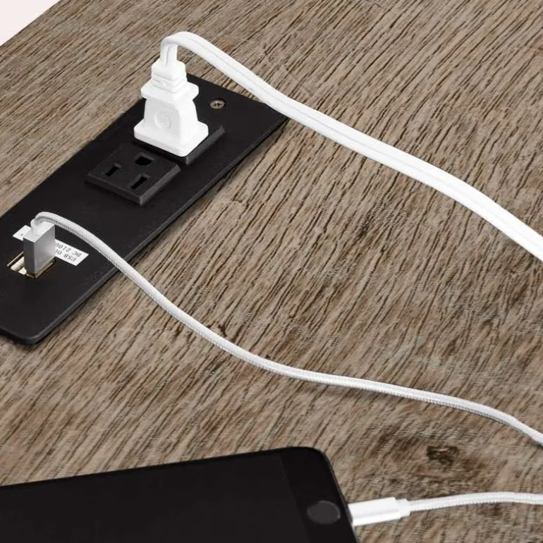 Work desk with charging outlet - South Shore