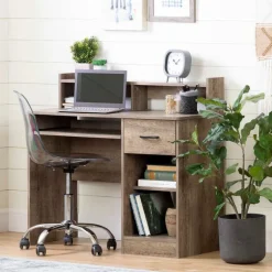 Work desk with charging outlet - South Shore
