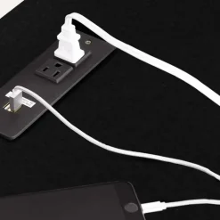 Work desk with charging outlet - South Shore