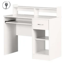Work Desk with Charging Outlet - South Shore