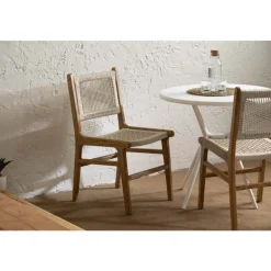 Woven Rope Chairs (Set of 2) - Cream